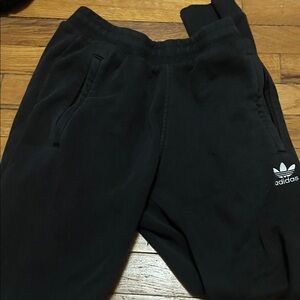Adidas Kids Black Sweatpants with Logo